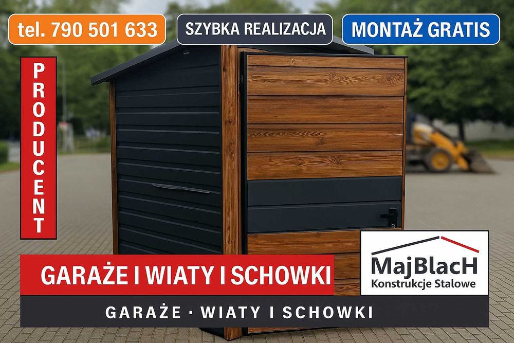 WC na budowę - działkę/Blaszak na budowę /Ubikacja / Garaż  -Maj-Blach