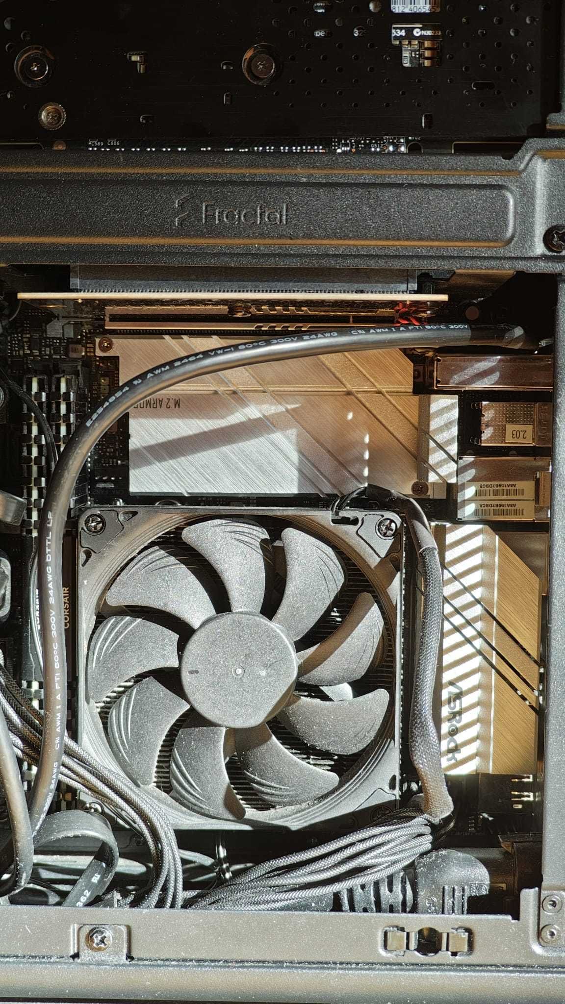 Komputer, PC ITX, Fractal Ridge. Z690, 12100F z Noctua, 16GB, GTX970.