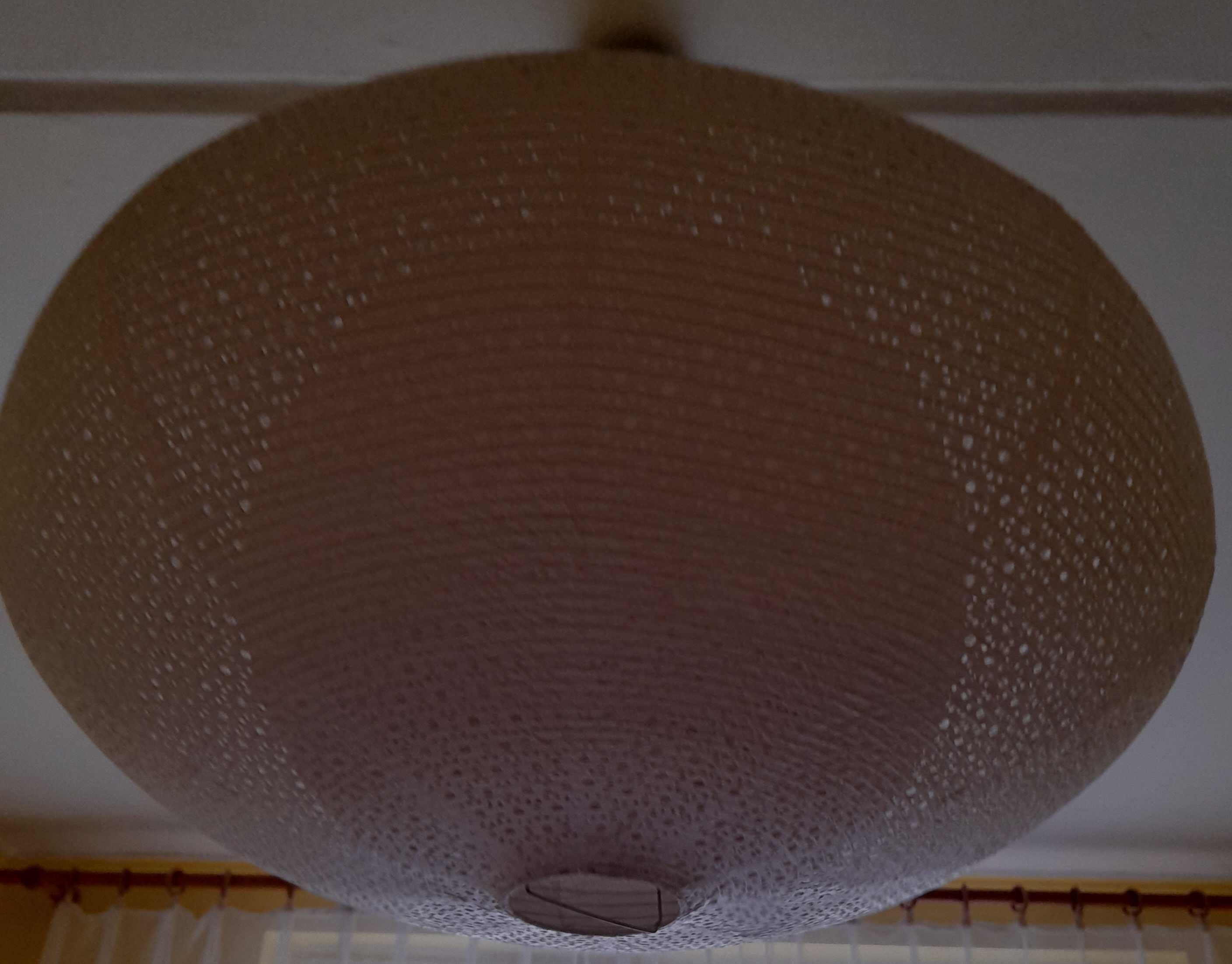 Lampa klosz Ikea duża ażurowa owalna