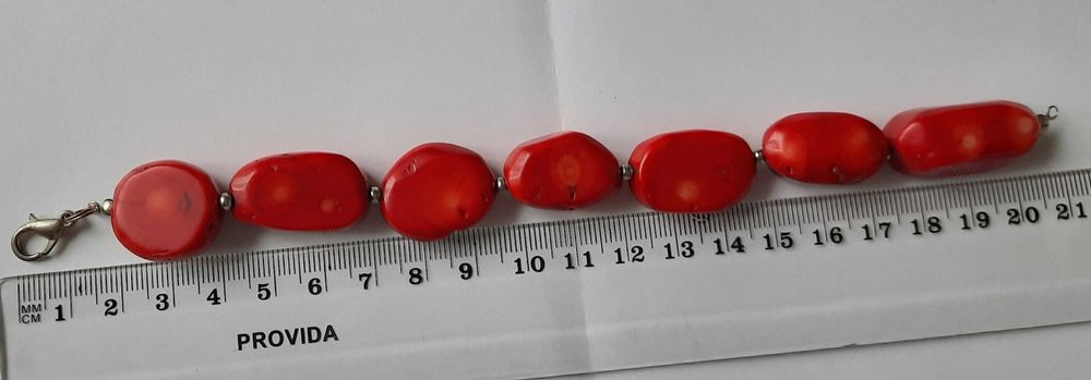 Koral Naturalny bransoletka koralowiec czerwony korale czerwone korala