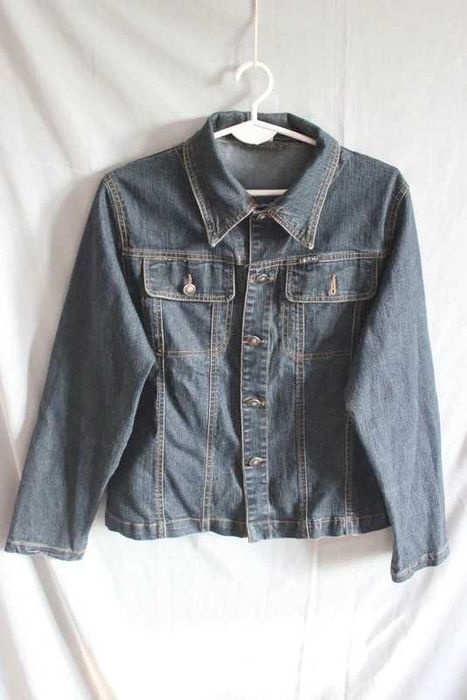 Granatowa kurtka jeansowa dżins jeans katana vintage retro