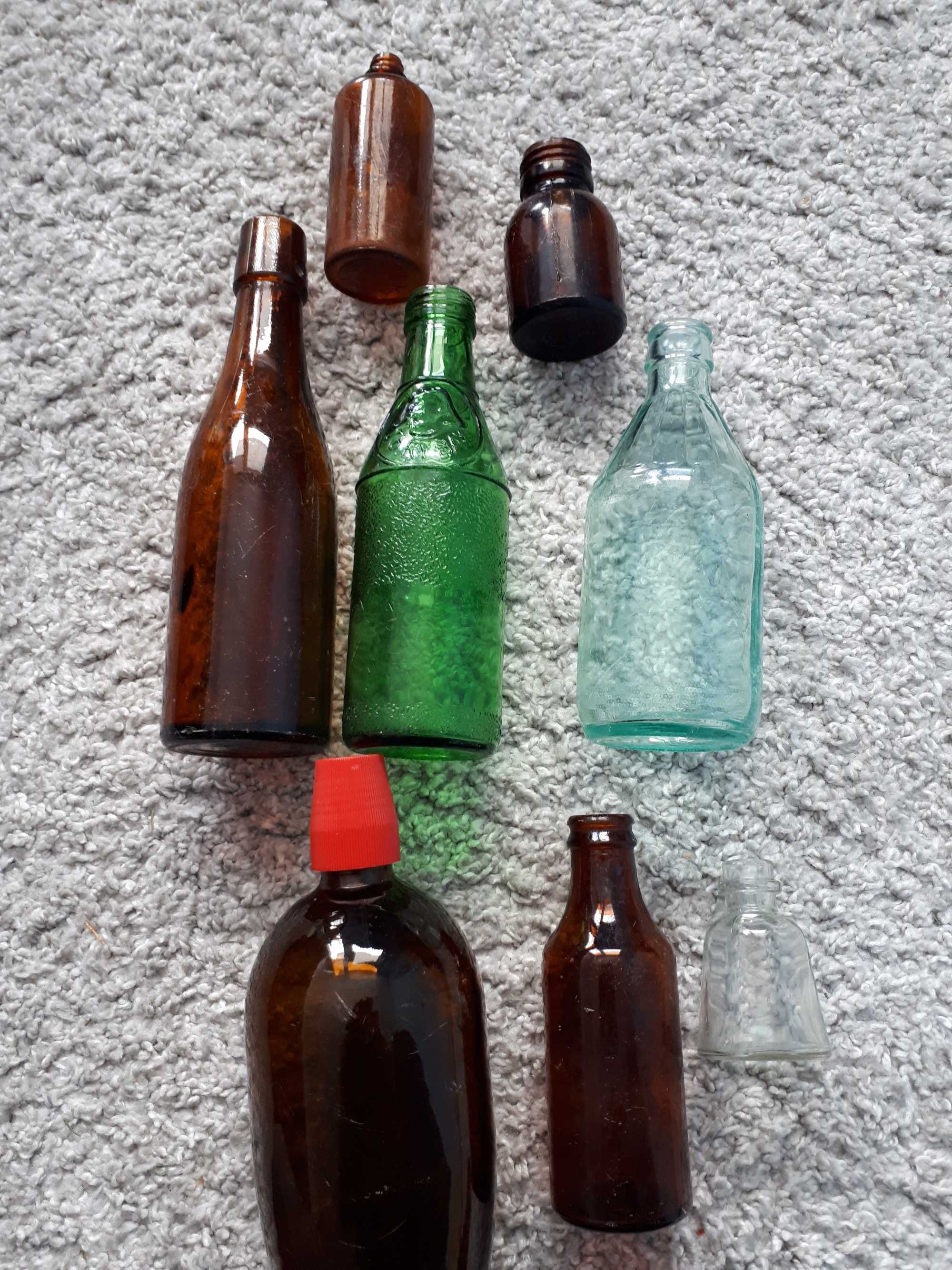 Stare butelki PRL 8sztuk mix