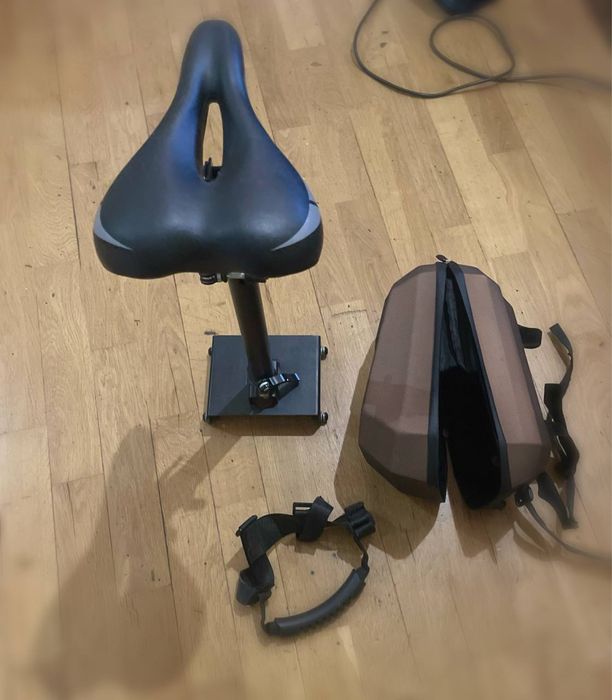 Аксессуары для электросамоката — сиденье, сумка, ручка