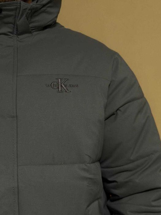 Куртка Calvin Klein Grey Пуховик чоловічий Кельвин Кляйн