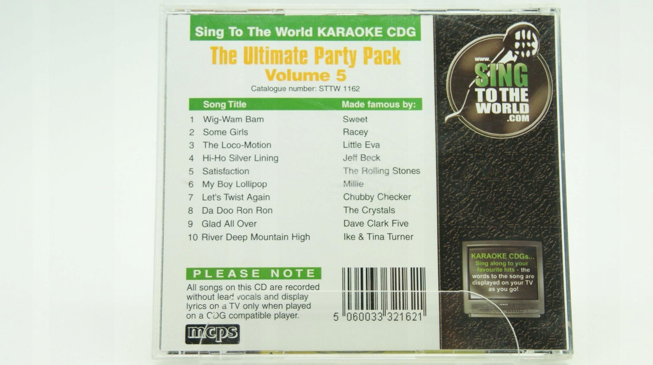 Cd - The Ultimate Party Pack - Karaoke Hits Vol.5