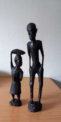 Estatuetas de pau preto