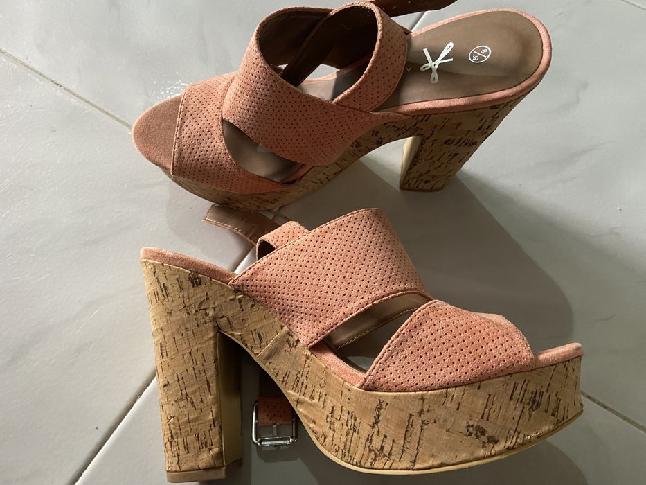 Sandalias salmao tam 39
