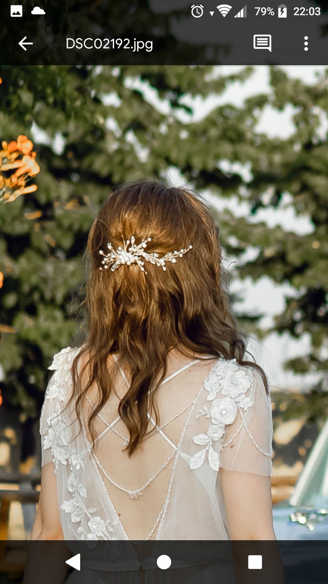 Заколка-гребінь зі стразами прикраса для волосся на весілля
