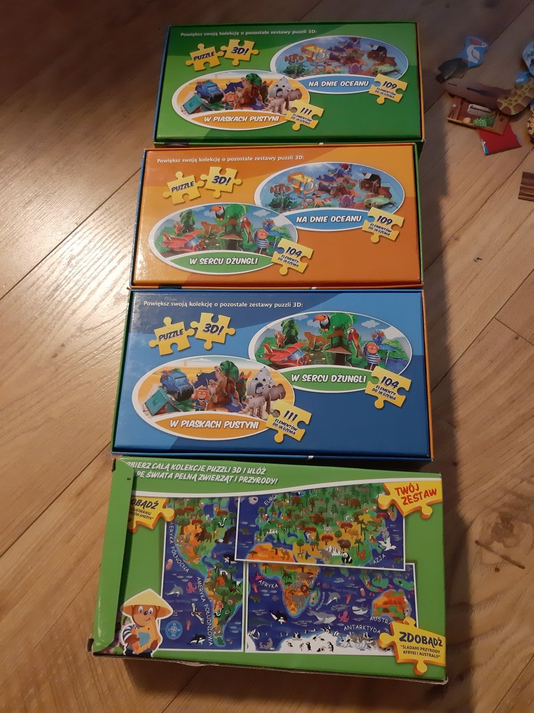 Puzzle 3d Lubisie x 4 opakowania