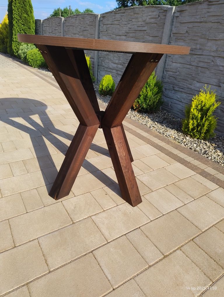 Stół okrągły w stylu loft