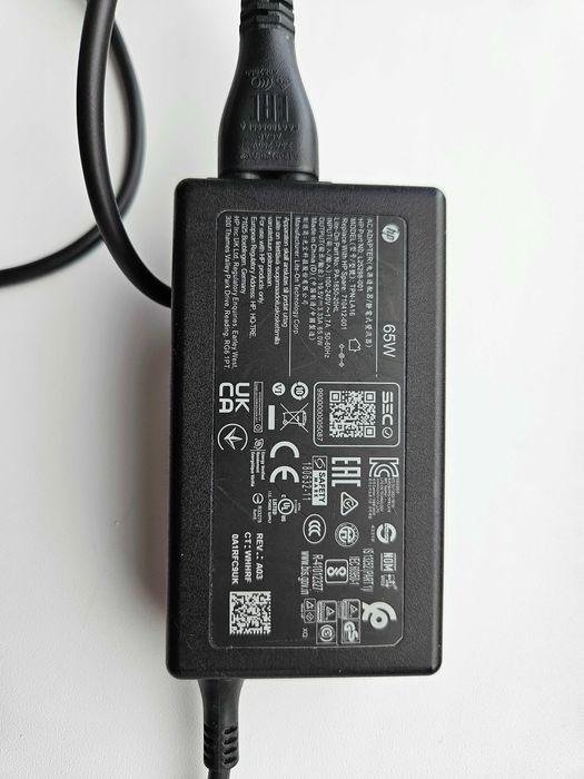 Oryginalny Zasilacz HP TPN-LA16 19.5V 3.33A 65W + Kabel zasilający