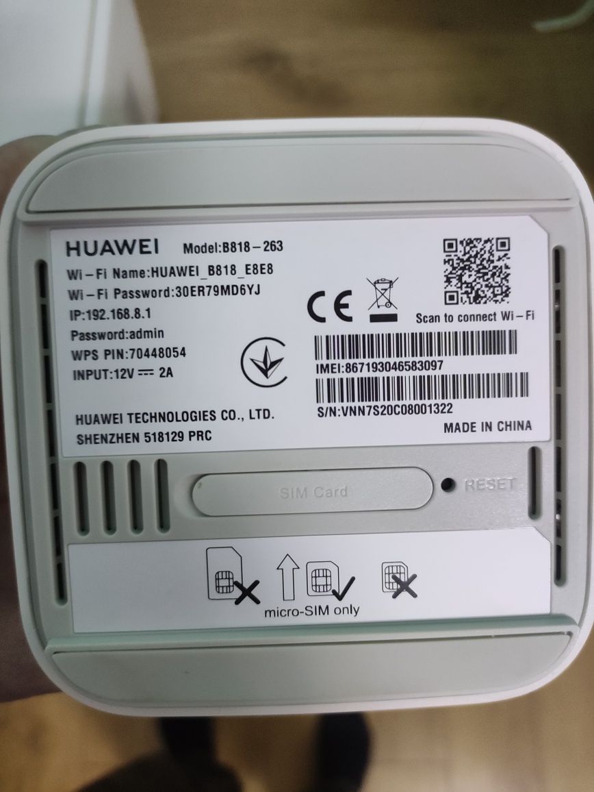 Router Huawei B818  1200Mbps LTE SIM Access point
