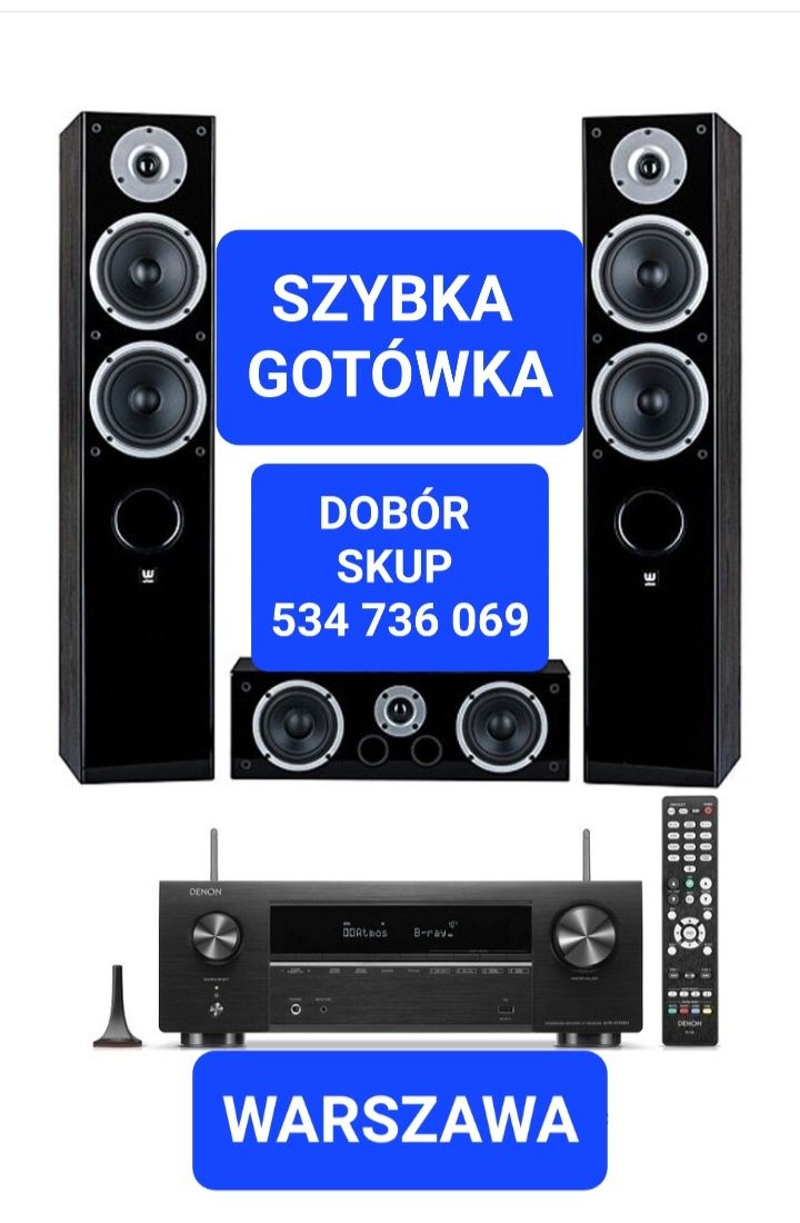 Denon Klipsch kino domowe kolumny wzmacniacz amplituner