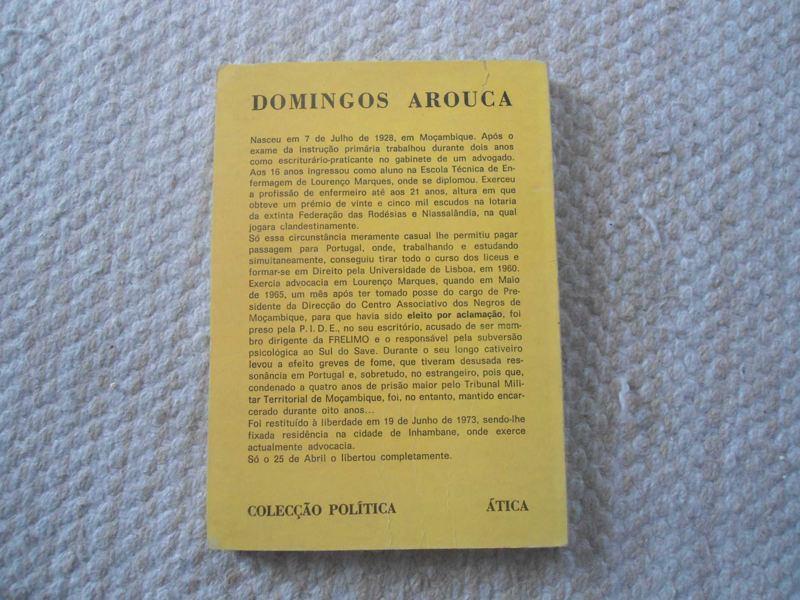 Discursos Políticos por Domingos Arouca (1974)