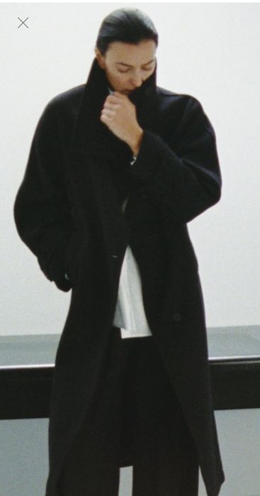 Пальто змішаної вовняної тканини від Zara