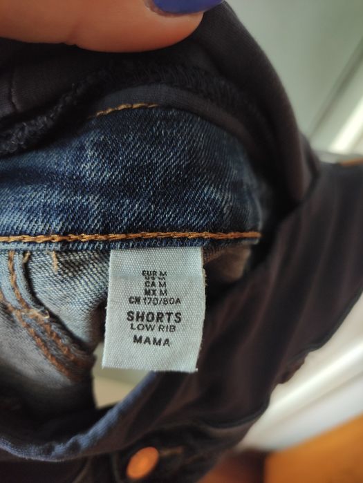Ciążowe jeansowe spodenki szorty H&M 38 M