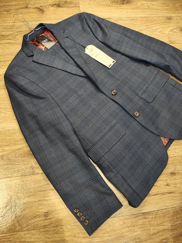 Чоловічий класичний костюм Next Stretch Fabric Slim Fit Розмір М Новий