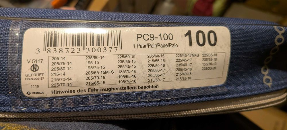 Łańcuchy śniegowe Veriga Pro Compact 9 100