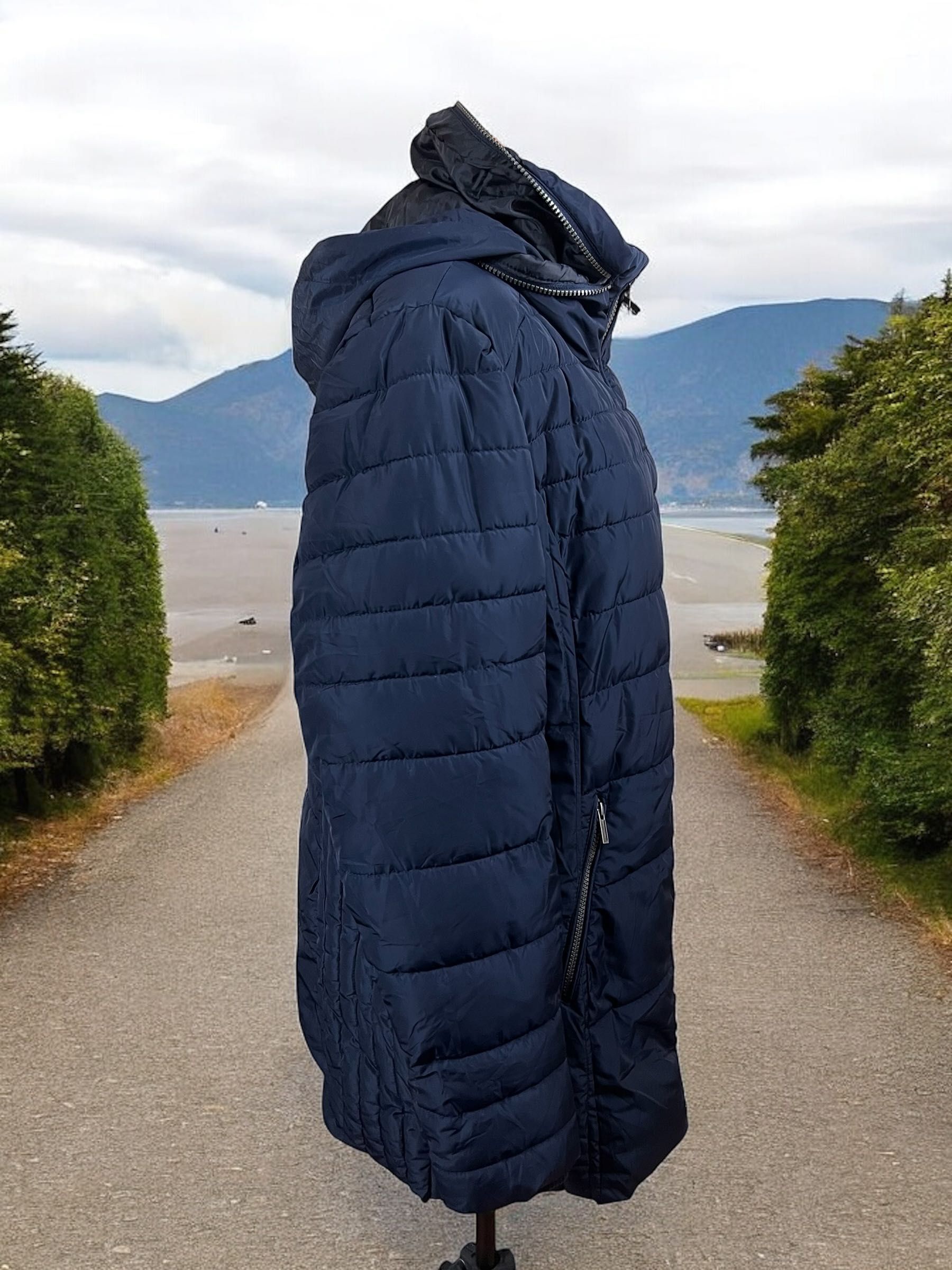 Soyaconcept roz. XL damska granatowa parka ocieplana