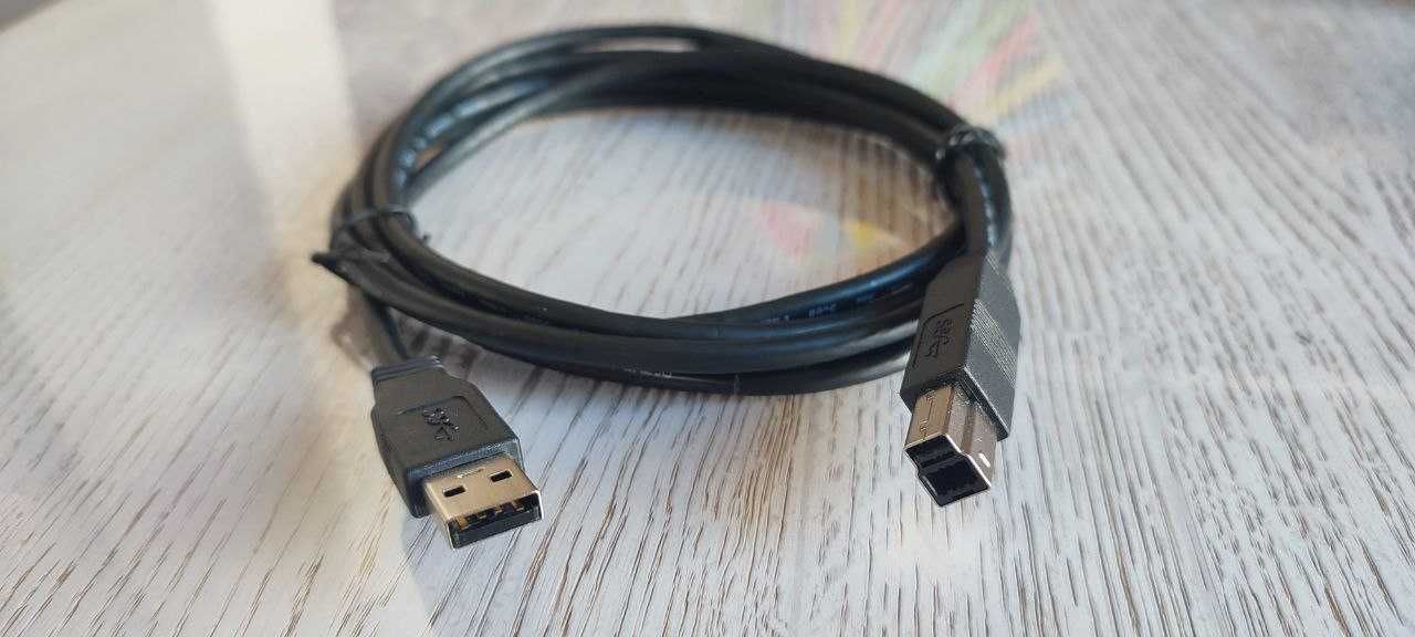 Кабель для принтера, монитора USB 3.0 type A -  type B, 1.8 метра