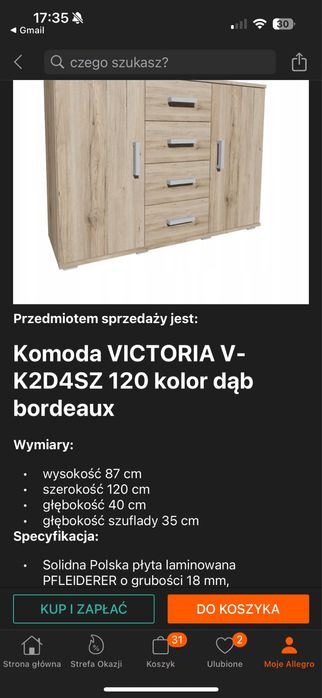 Sprzedam Komode i szafe