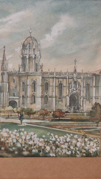Aguarela do mosteiro dos Jerónimos