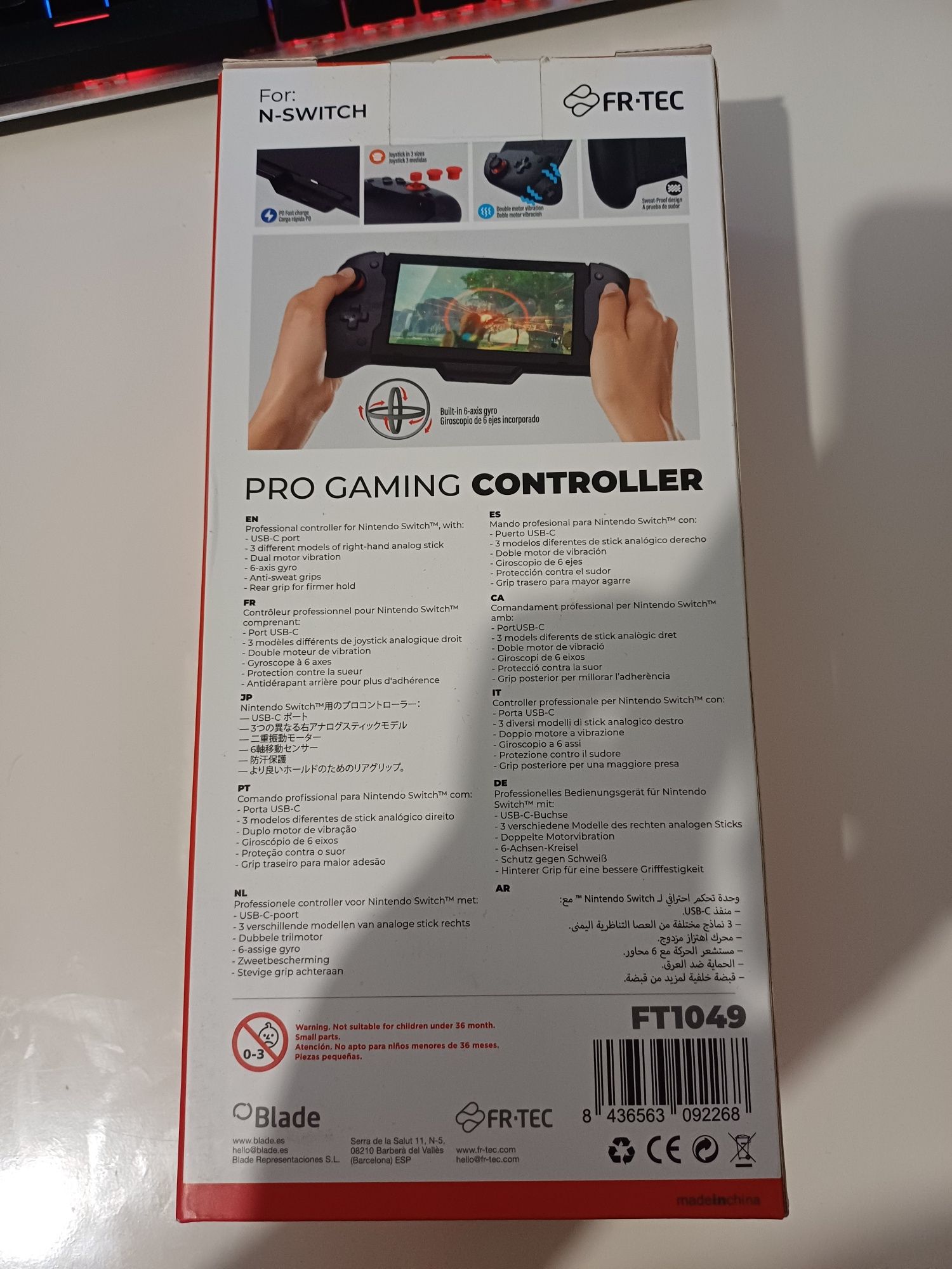 Pro gaming controller Nintendo switch v1 e v2