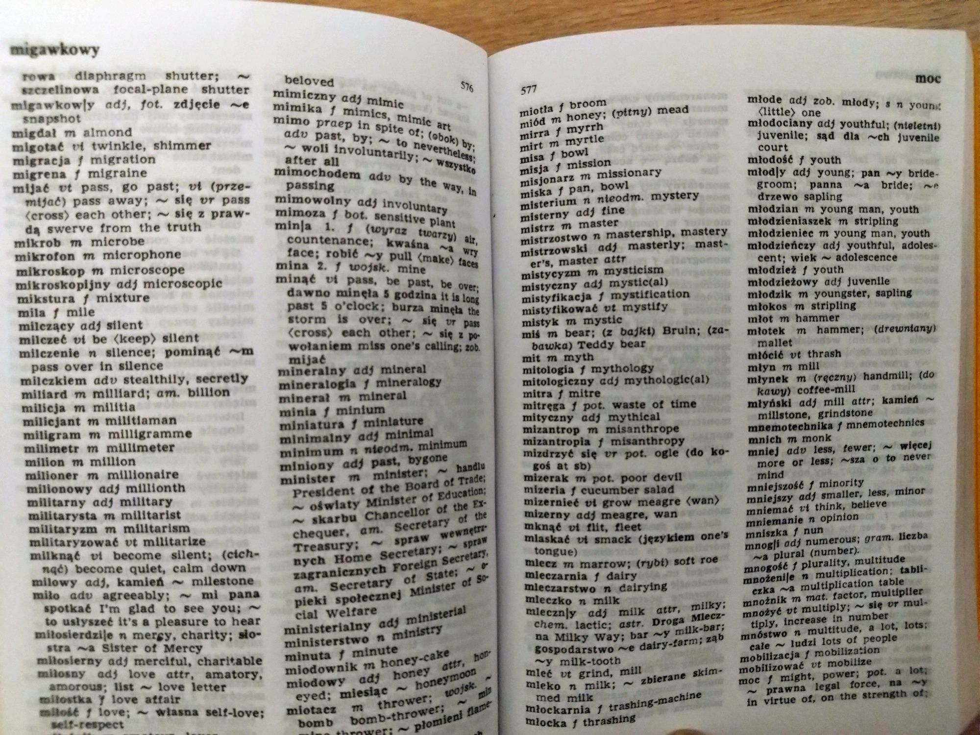 Słownik kieszonkowy English-Polish, Polish-English