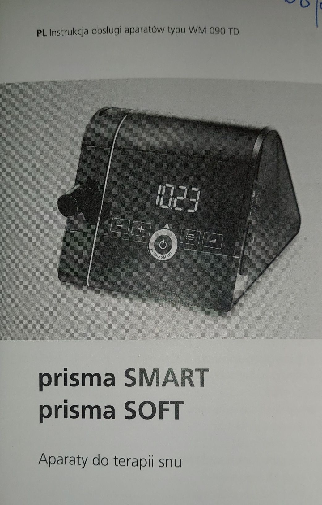 Aparat CEPAP Prisma Smart z nawilżaczem i maską bezdech