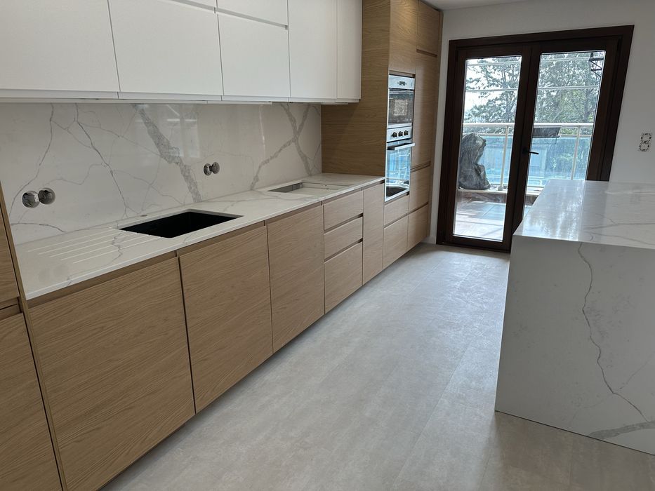 Ilha em marmore quartzo