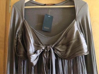 Vestido Rulys em algodão e acetinado XL