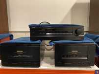 Dois monoblocos Denon com pré em excelente estado