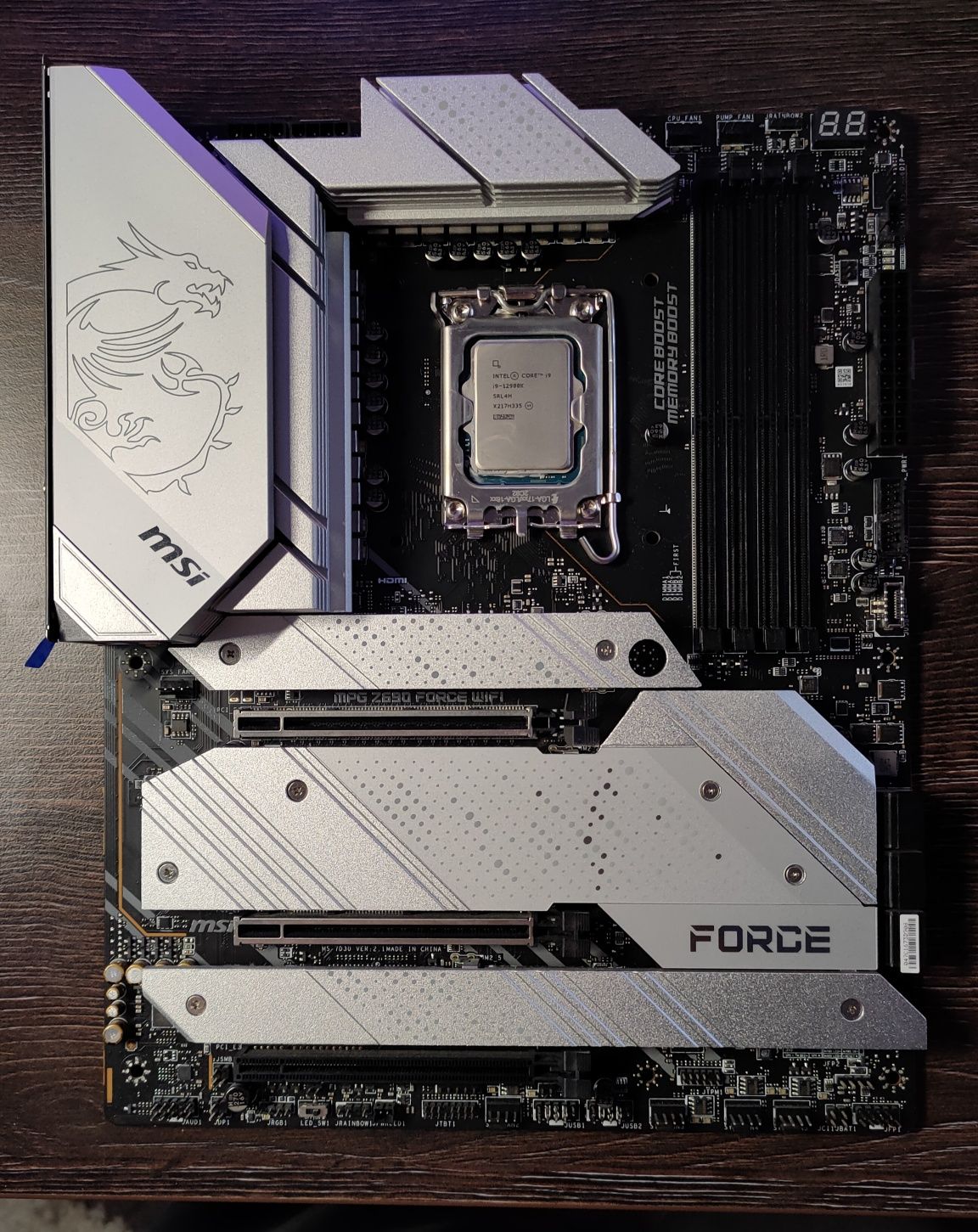 Комплект: мат плата MSI MPG Z690 Force WIFI и процессор i9-12900к