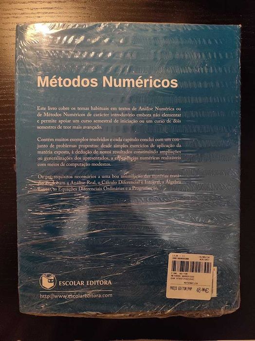 (Env. Incluído) Métodos Numéricos de Heitor Pina