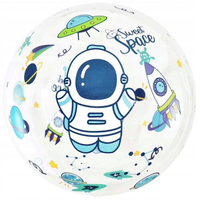 balon przezroczysty okrągły kosmos 45 cm kula bobo
