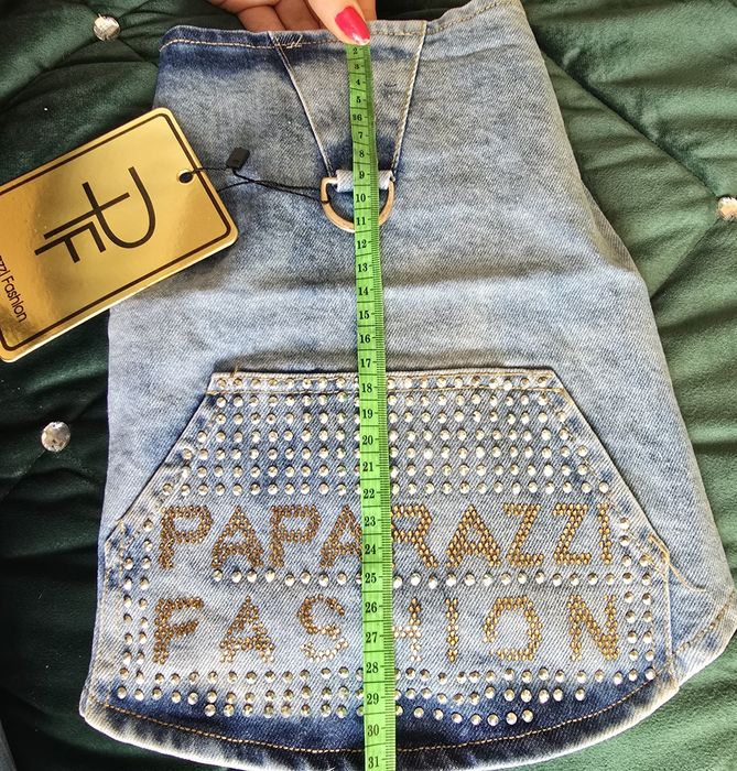 Ubranko jeansowe dla małego psa Paparazzi Fashion