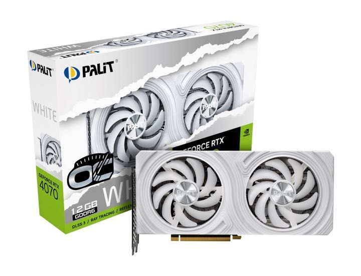 Відеокарта RTX 4070 12GB GDDR6 White OC Palit (NE64070S19K9-1048L)