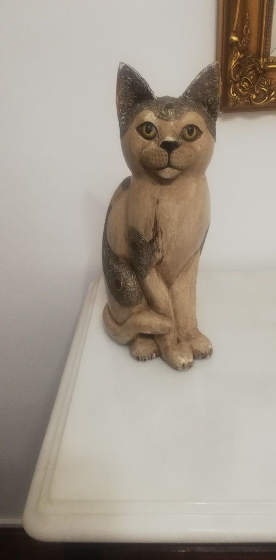 Gato porcelana, decorativo