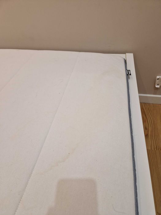 Estrutura de cama MALM, colchão VESTERÖY e Estrado de ripas LINDBÅDEN