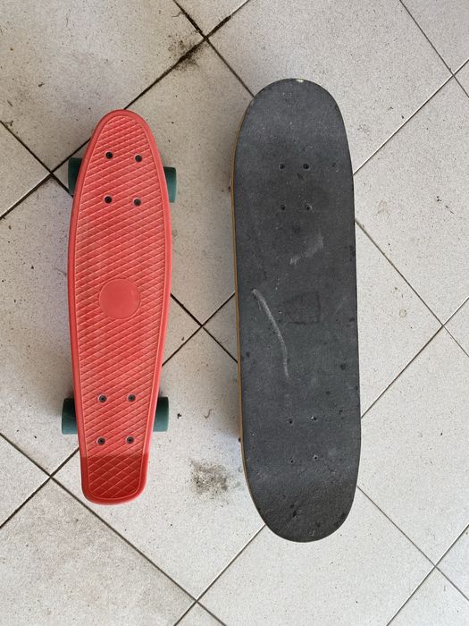 2 skats novos . Pequeno e grande