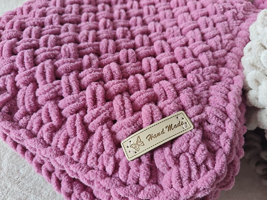 Kocyk z włóczki Alize Puffy Fine