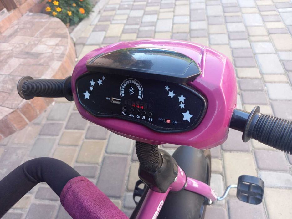 Велосипед з батьківською ручкою Turbo Trike. Прогулянкова коляска