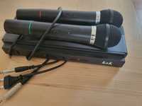 Zestaw karaoke 2 mikrofony bezprzewodowe  K&K AT-306