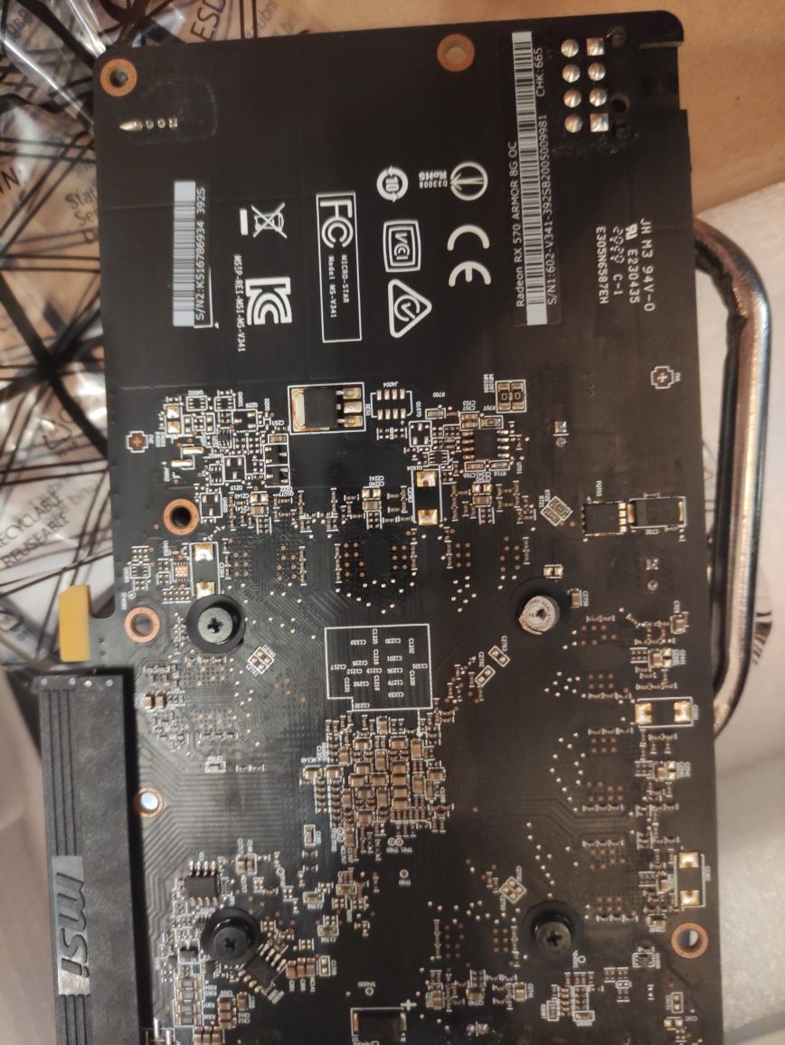 Видеокарта rx570 8g msi б/у.