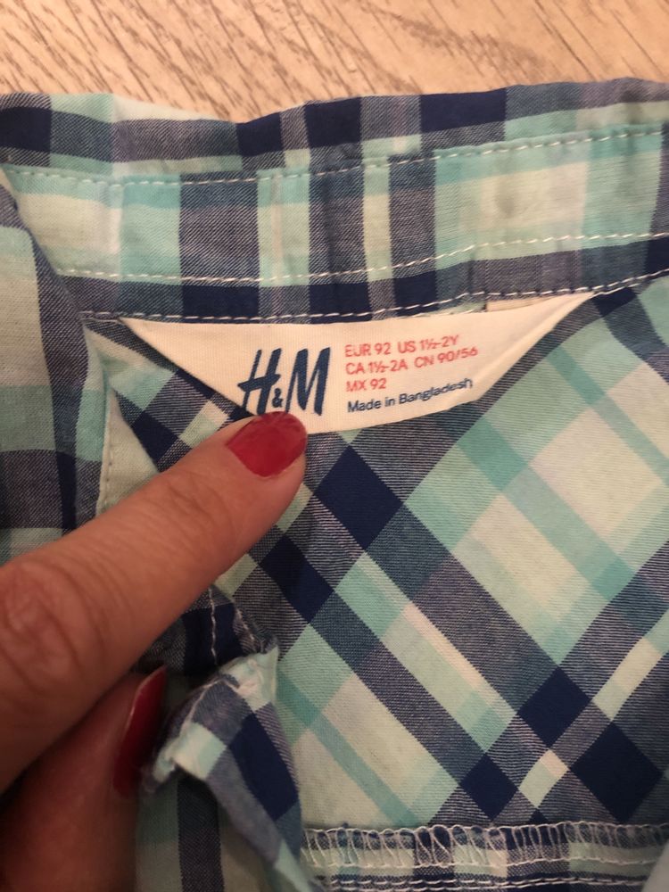 Koszula z krótkim rękawem H&M 92 jak nowa