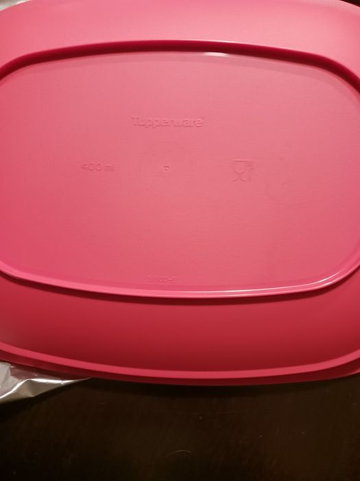 Travessa tupperware NOVA vermelha/azul