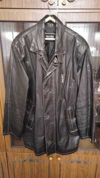 Куртка кожаная мужская, размер 56