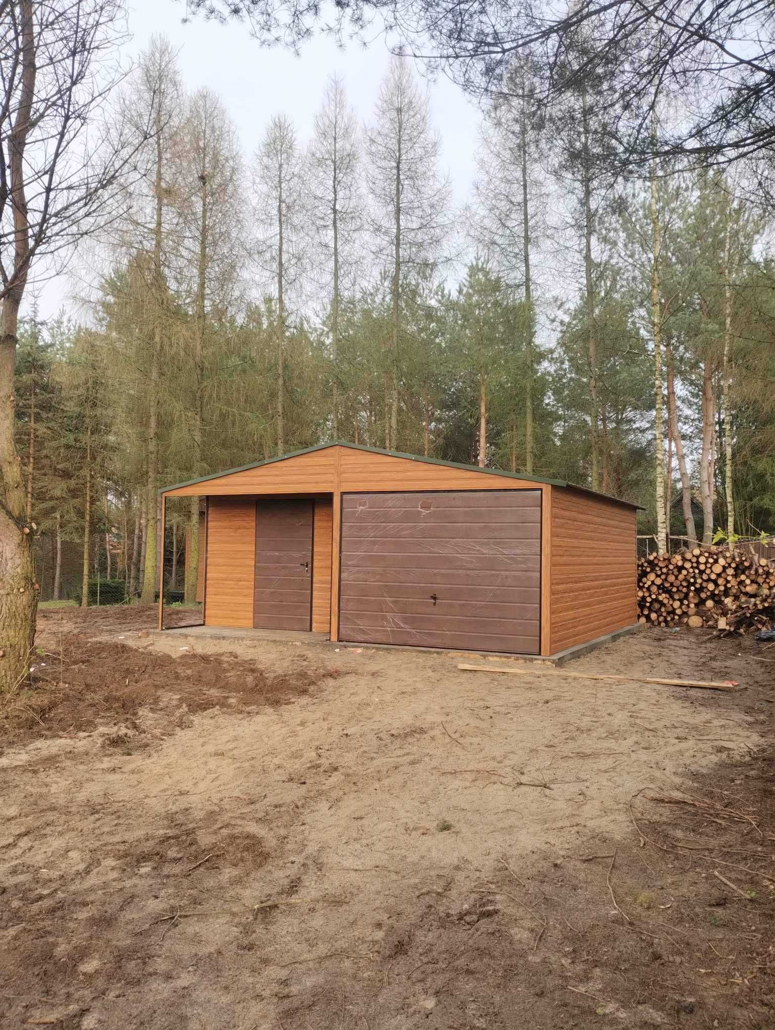 garaż drewnopodobny 4,5x6, 4x5, 6x5, blaszaki, hale, profil zamknięty
