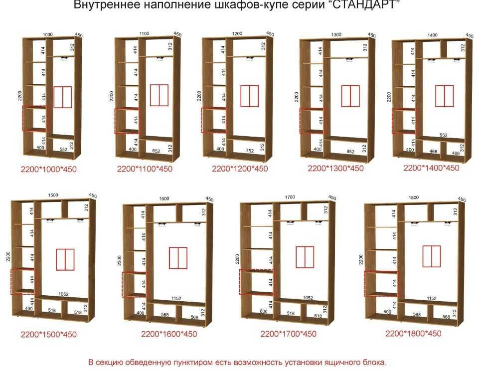 Шкаф-купе 2200*1200*600\450