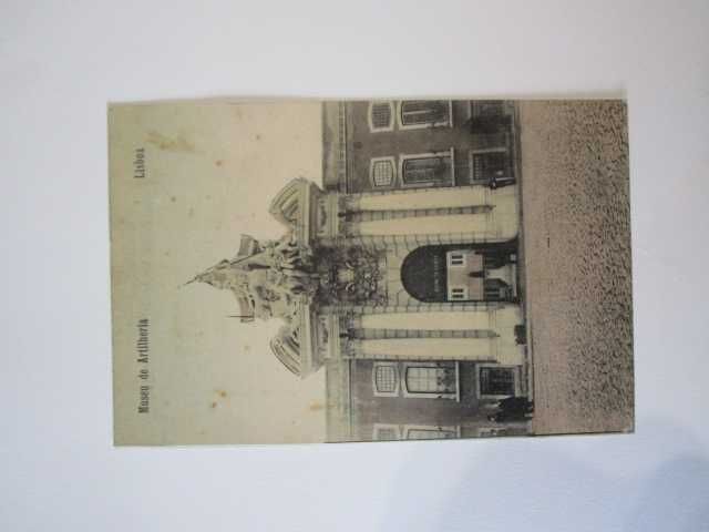 postal antigo museu de artilharia em Lisboa não circulado